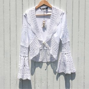 CALMA -TERRA ST BARTHS CROCHET CARDIGAN